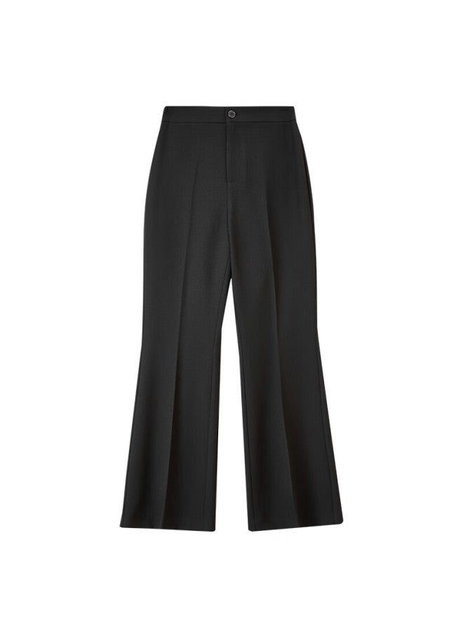 Fan Qin Slim Fit Autumn Elegant Simple Long Pants Women Slim Flared Trousers 353ke5267x Elegant Black M - Image 4