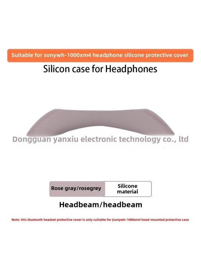 Suitable For SONY WH-1000XM4 Ear Cap Head Beam Cover Skeleton Silicone Earmuffs Earplugs Protective Shell-Color:Skeleton Rose Gray-Model:Sony - Image 1