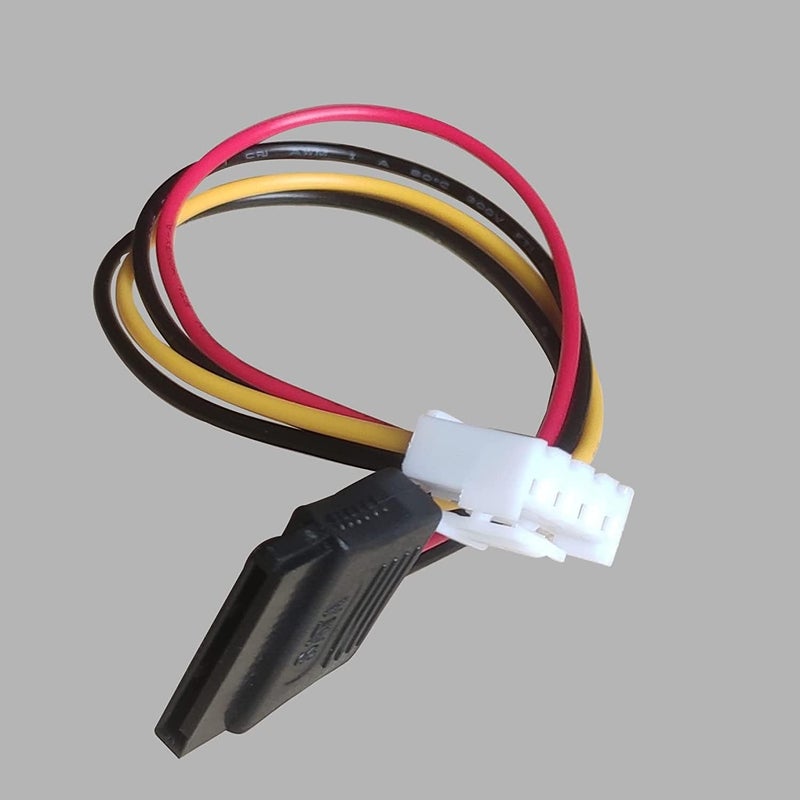 WiredCom ® 1pc DVR HDD Power Cable 4pin Mini Power Cable/Adapter to Power one 15 pin SATA HDD and peripherals - Image 3
