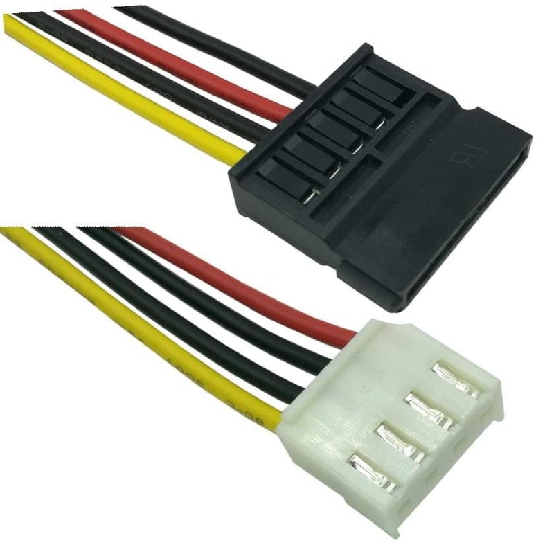 WiredCom ® 1pc DVR HDD Power Cable 4pin Mini Power Cable/Adapter to Power one 15 pin SATA HDD and peripherals - Image 2