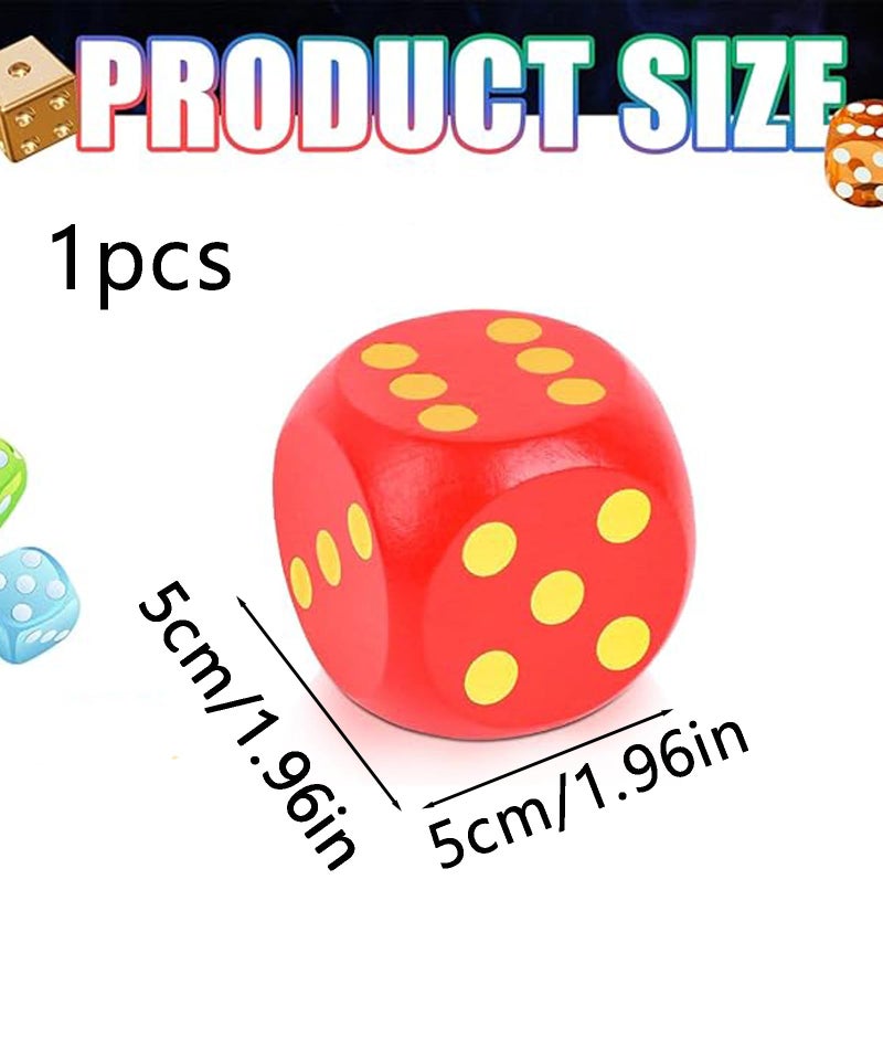Zbdroxygen Red Big Dice, Large Dice Cube for Board Games, Dice Cube Party Activities, Family Entertainment, Collectible Display, Durable and Lightweight - Image 2