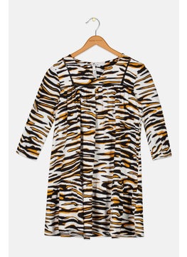 Kids Girl Animal Print Dress, Multicolor