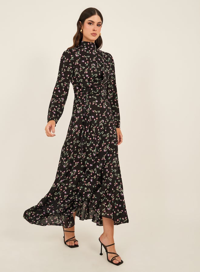 ستايلي فستان بطبعة زهور - Image 1