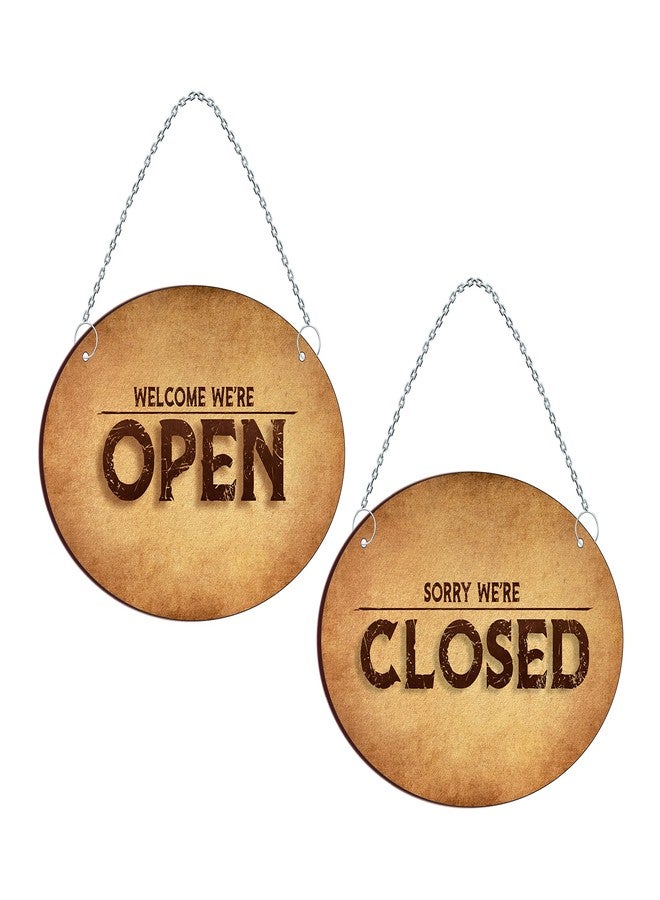 Blue Finch Open Closed Sign Board for Shop, Office, Restaurant, Hotel Door Hanging Board - Image 1
