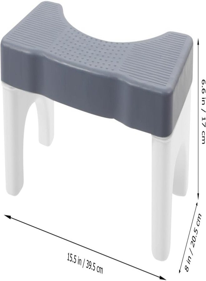 GLIVE (LABEL) Western Toilet Step Stool Plastic Anti-Slip Scientific Angle, Toilet Training Foot Supporter Kids Elders Piles Relief Step Elderly Children Potty Seat Stool (Grey) - Image 5