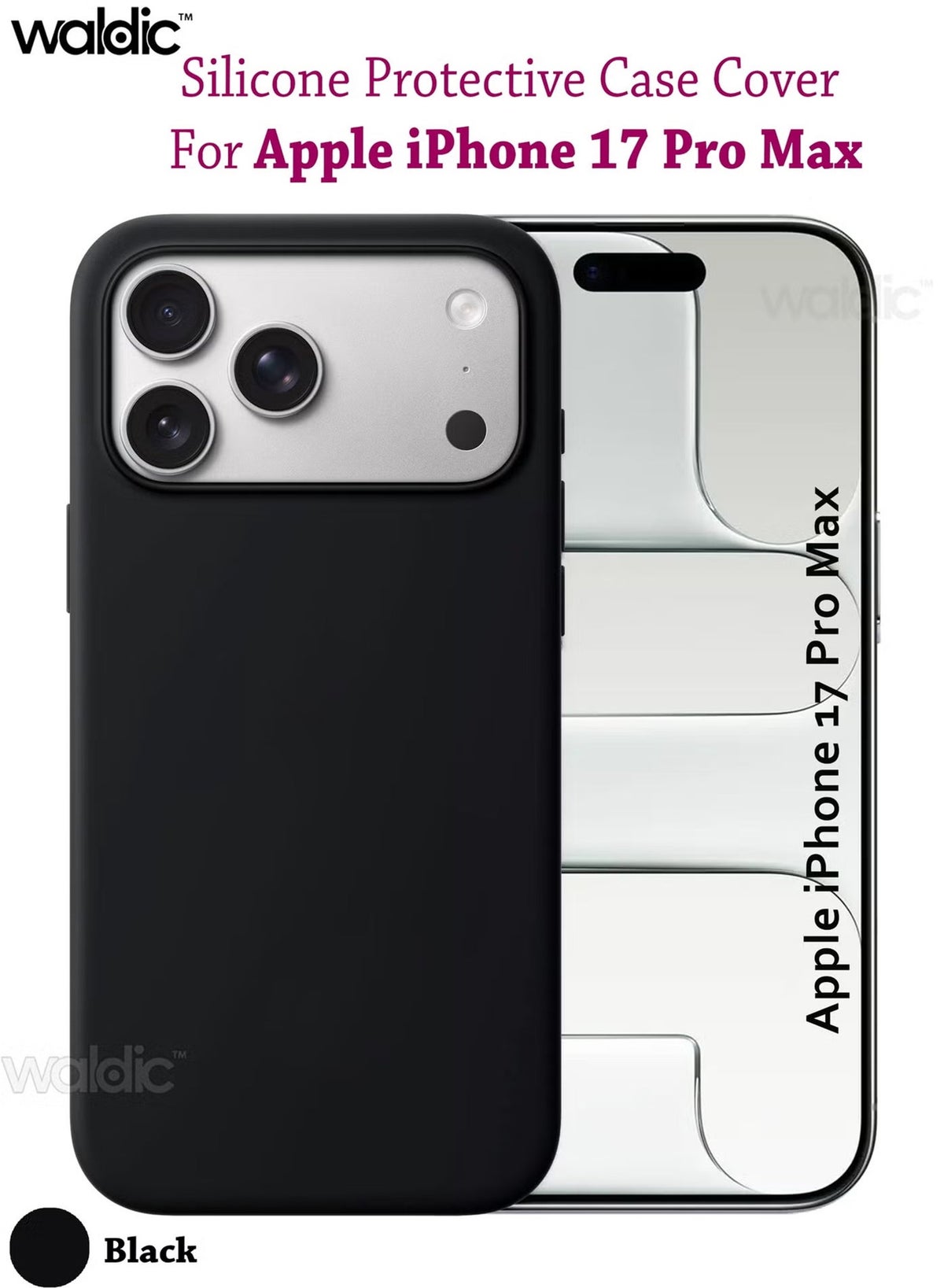 waldic Waldic iPhone 17 Pro Max Case silicone Z138C51517A369E5CB031Z