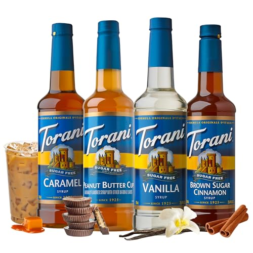 Torani Syrup Variety Packs, Sugar Free Coffee Favorites, 25.4 fl oz Bottle (Pack of 4) - Image 2