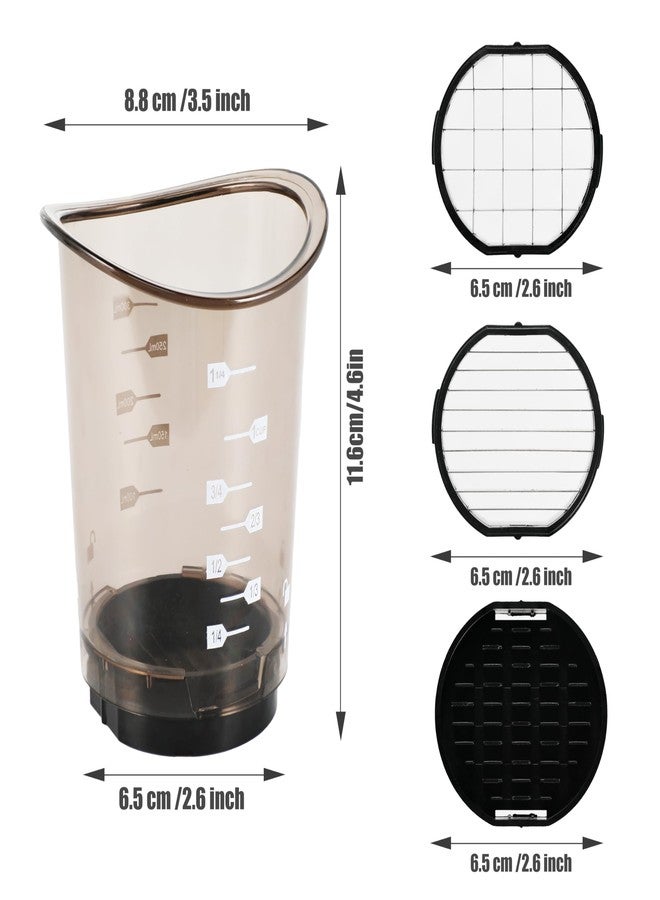 رانزي كوب تقطيع الفواكه، كوب تقطيع الفواكه بشفرة قابلة للإزالة - شرائح الفراولة والموز والخيار والبيض والبصل مع لوحة دفع، أدوات مطبخ للتقطيع السريع والآمن - Image 2