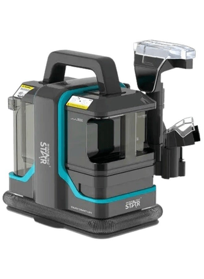 Winning Star Carpet Cleaner, Fast Heating, Wired Dry & Wet Cleaner, Self-Cleaning, for Carpet/Curtain/Car Seat/Sofa Couch, 450W Black - Image 1