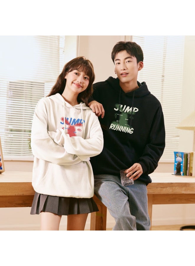 Tonlion Couple's Hoodie Sweatshirt Top Cute Matching Outfit For Women / Off-white S - Image 1