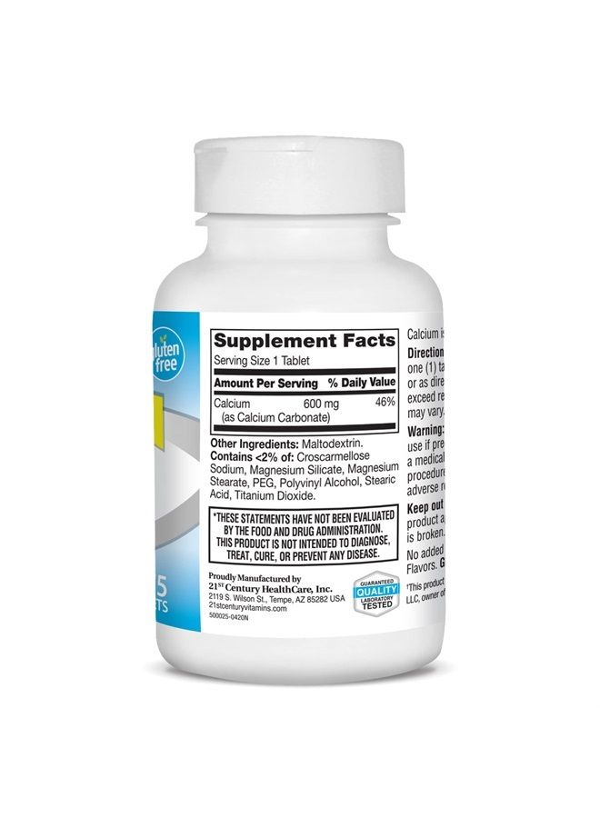 21st Century Calcium Supplement, 600 mg, 75 Count  - Image 5