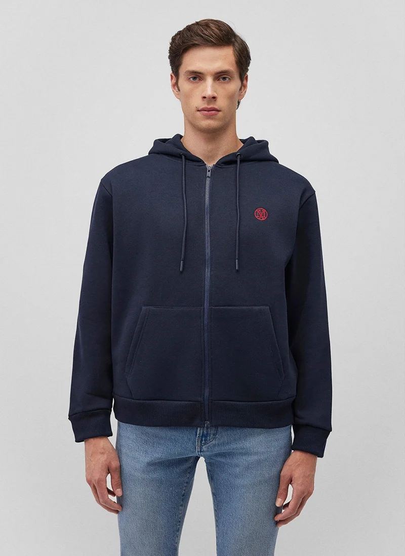 Mavi Zip Up Navy Sweatshirt
