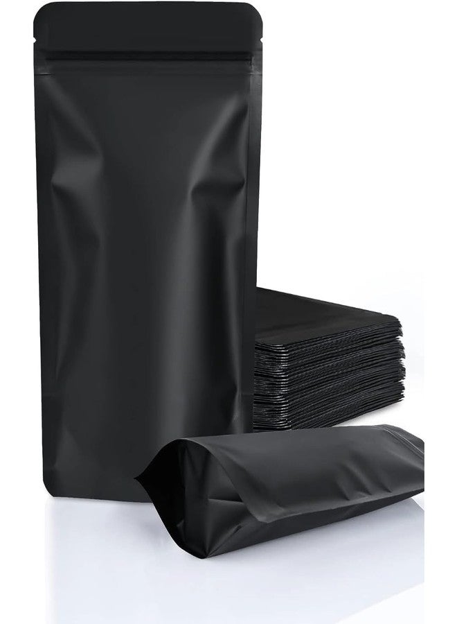 SKY FLEXI PACK Matte Black Zip Lock Stand Up Pouches | 20x30.5 cm | 1.5KG | Pack of 5 | Durable Airtight Polyester Storage Bags Without Transparent Window | Leakproof Self-Sealing Multi-Purpose Pouch - Image 1