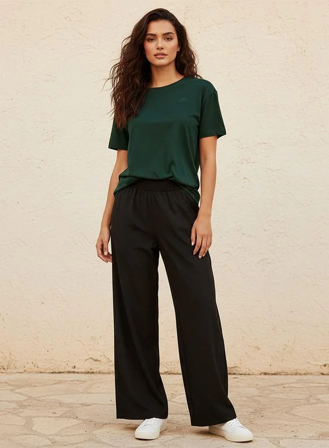 Kappa BLACK Kappa 2 Way Stretch Wide Leg Pants for Women | Best Price UAE