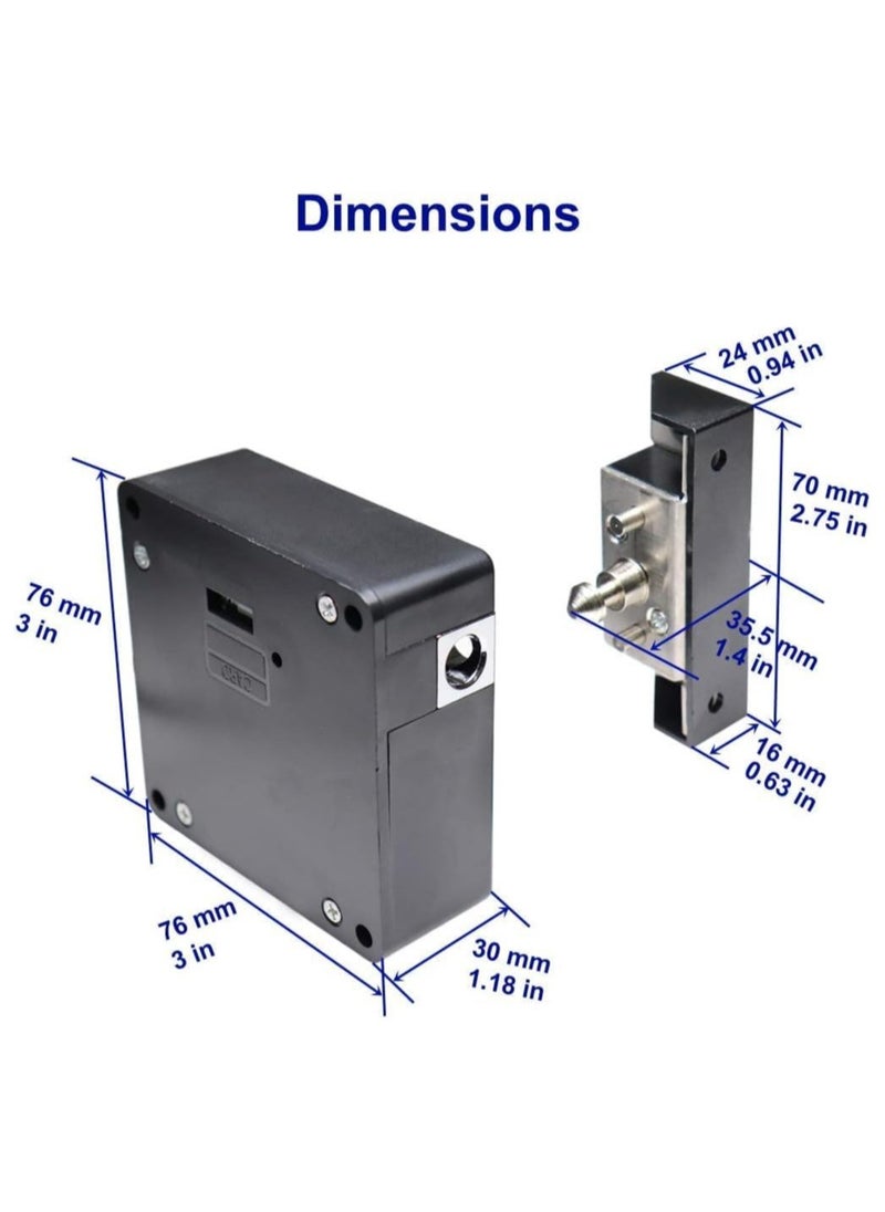 VUCATIN Electronic Cabinet Lock Hidden DIY RFID Lock for Wooden Cabinet Drawer Locker Cupboard  - Image 4