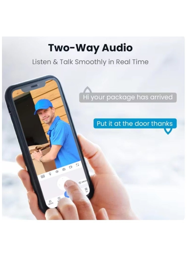 دوسالا كاميرا أمان شمسية VC13-4G PRO – كاميرا مراقبة خارجية HD 6MP/8MP لاسلكية مع اكتشاف حركة بالذكاء الاصطناعي، دعم بطاقة SIM 4G، رؤية ليلية ملونة بالكامل، صوت ثنائي الاتجاه، مقاومة للماء، وصول عبر تطبيق عن بُعد، ولوحة طاقة شمسية - Image 5