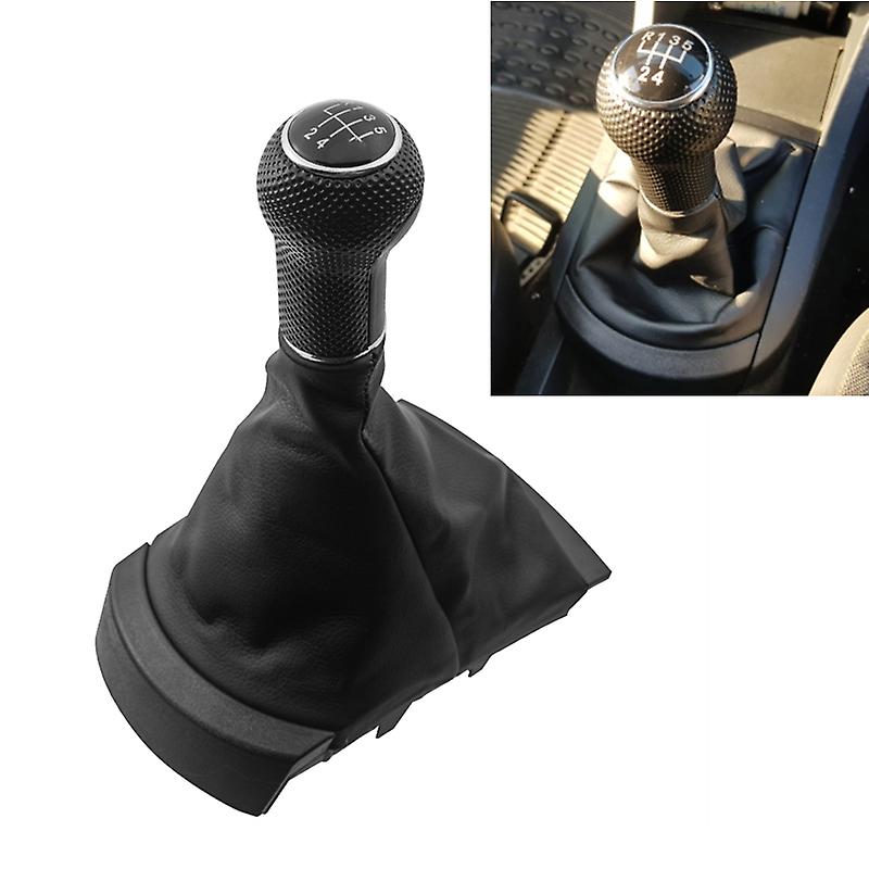 5/6 Speed Car Gear Shift Knob Lever Stick Gaiter Boot Cover Collar For Seat Ibiza 2002 2003 2004 2005 2006 2007 2008 Cover Size: 6 Speed - Image 2