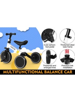 Good Boy Kids Balance Bike Kids Tricycles 12 Inch  for 1-5 Years, Toddlers Trike with Adjustable Seat Indoor Outdoor, Boys Girls Kids First Birthday Gifts  - Image 3