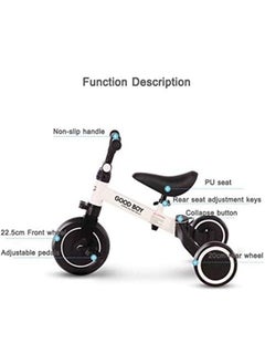 Good Boy Kids Balance Bike Kids Tricycles 12 Inch  for 1-5 Years, Toddlers Trike with Adjustable Seat Indoor Outdoor, Boys Girls Kids First Birthday Gifts  - Image 4