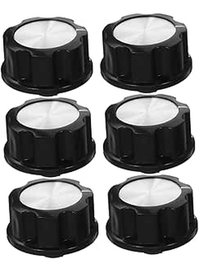 6 Pcs Oven Switch Knobs Timer Control Replacement Air Fryer Parts - Image 1