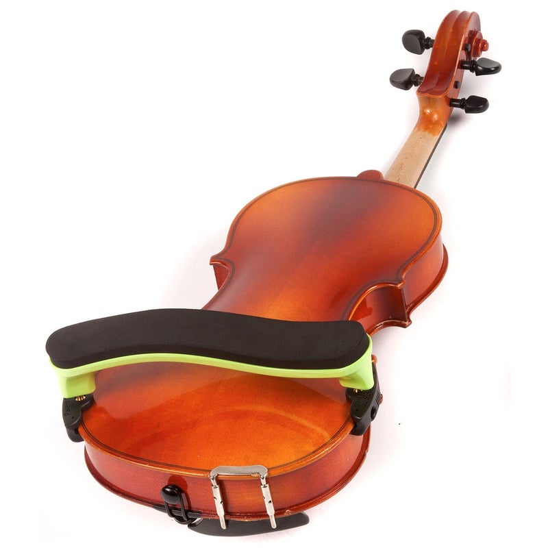 Everest ES2G ES Series 3/4-1/2 Violin Adjustable Shoulder Rest - Neon Green - Image 2
