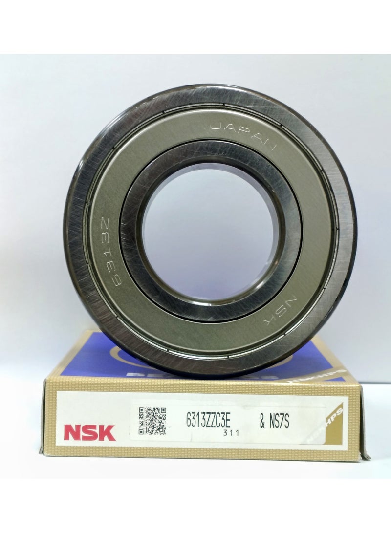 NSK رمان بلي أصلي NSK 6313ZZC3E - محمي بغطاء معدني - 65×140×33 مم - Image 4