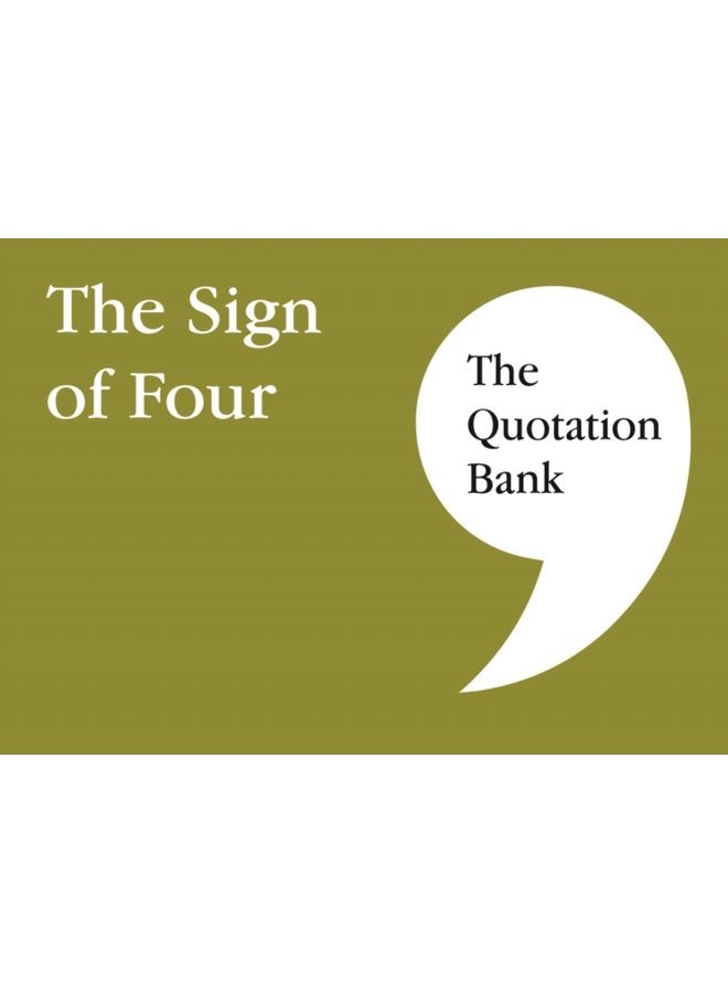 The Quotation Bank The Sign of Four GCSE Revision and Study Guide for English Literature 9 1 - Paperback