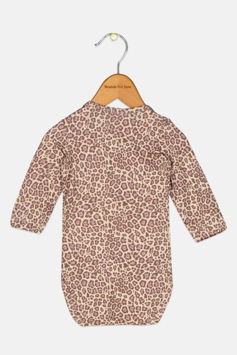 NAME IT Toddlers Girl Animal Print Long Sleeves Bodysuits, Multicolor - Image 2