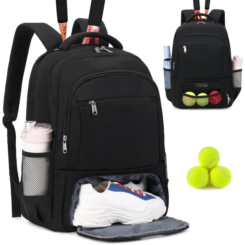 ACESAK Tennis Backpack Tennis Bag for Women Men - Tennis Bag Holds 2 Rackets, Badminton Squash, Pickleball Paddles Balls - Image 1