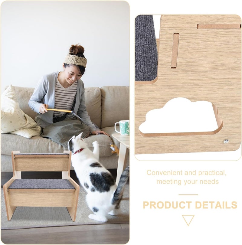 Space saving design picks Wooden Pet Dog Stairs 2-Tier Portable Ramp Ladder for Small Dogs and Cats Indoor Bed Step Non-Slip Surface Temp & permanent project compatible All-round well-engineered practical build On-demand local restock No overseas transit wait Climate adapted upgraded quality Multi-market varied design options Globally popular elegant design Global flexible assemble picks Integrated warehouse solution Scheduled warehouse deliver Easy handling optimized design Global assemble options General purpose premium build Easy hand assemble compatible Smooth joint Post-order arranged dispatch Gulf market standard build Diverse operating method fit Multi-budget available picks Climate adapted delivery plan Land transit & shipment compatible Transparent body All-scene tailored quality Water rust proof - Image 3