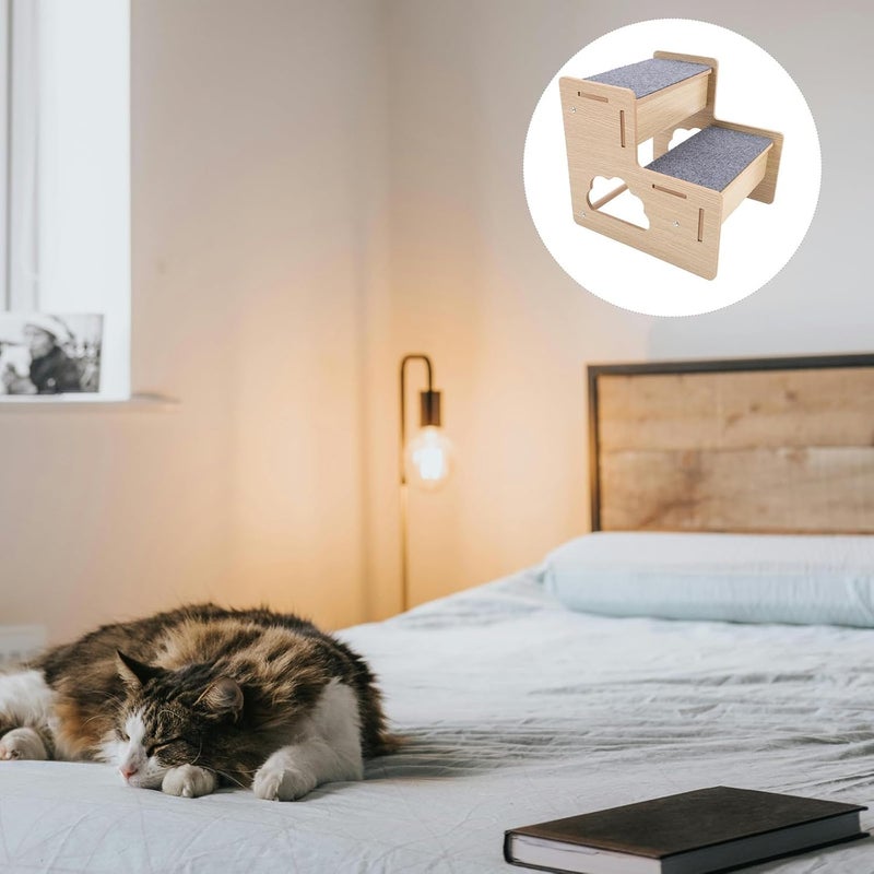 Space saving design picks Wooden Pet Dog Stairs 2-Tier Portable Ramp Ladder for Small Dogs and Cats Indoor Bed Step Non-Slip Surface Temp & permanent project compatible All-round well-engineered practical build On-demand local restock No overseas transit wait Climate adapted upgraded quality Multi-market varied design options Globally popular elegant design Global flexible assemble picks Integrated warehouse solution Scheduled warehouse deliver Easy handling optimized design Global assemble options General purpose premium build Easy hand assemble compatible Smooth joint Post-order arranged dispatch Gulf market standard build Diverse operating method fit Multi-budget available picks Climate adapted delivery plan Land transit & shipment compatible Transparent body All-scene tailored quality Water rust proof - Image 5