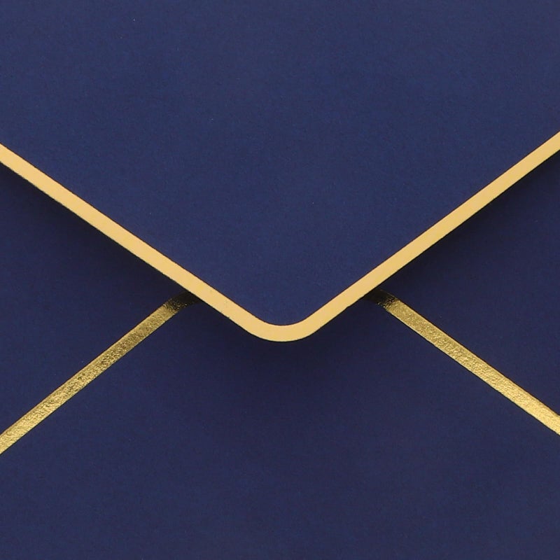 V Flap Envelopes 7 3x5 3 Inches Gold Border For Wedding Invitations Greeting Cards Mailing - Image 4