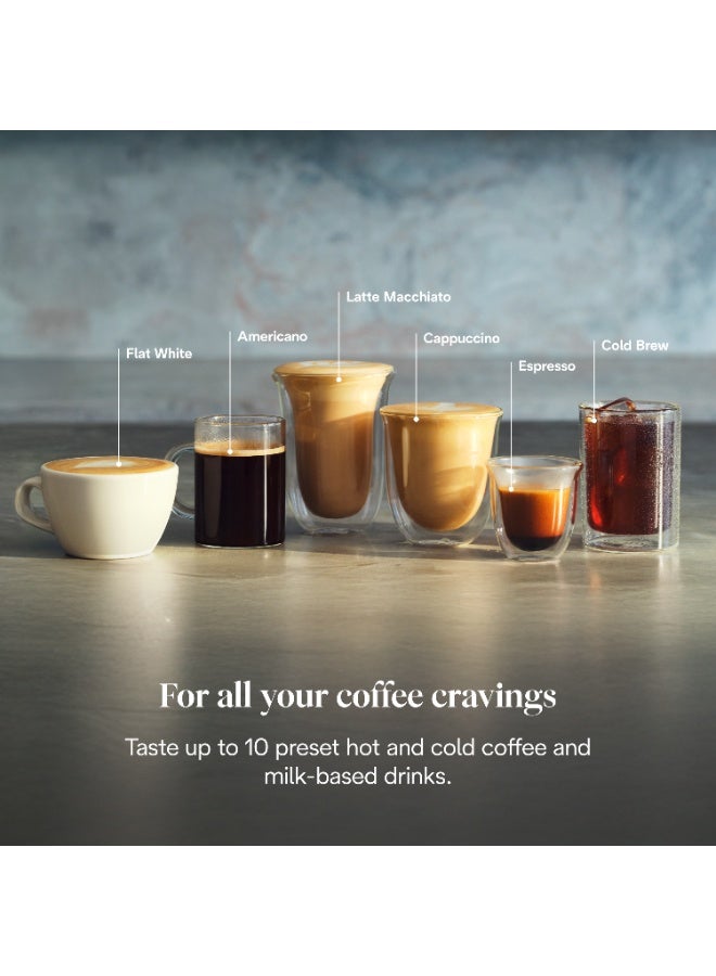 ديلونجي لا سبيشيالستا تاتش EC9455.M، ماكينة قهوة إسبريسو مع مطحنة قهوة، وظيفة التخمير البارد، رغوة حليب أوتوماتيكية أو يدوية، تحكم باللمس بديهي، مجموعة ترحيب، معدن - Image 4