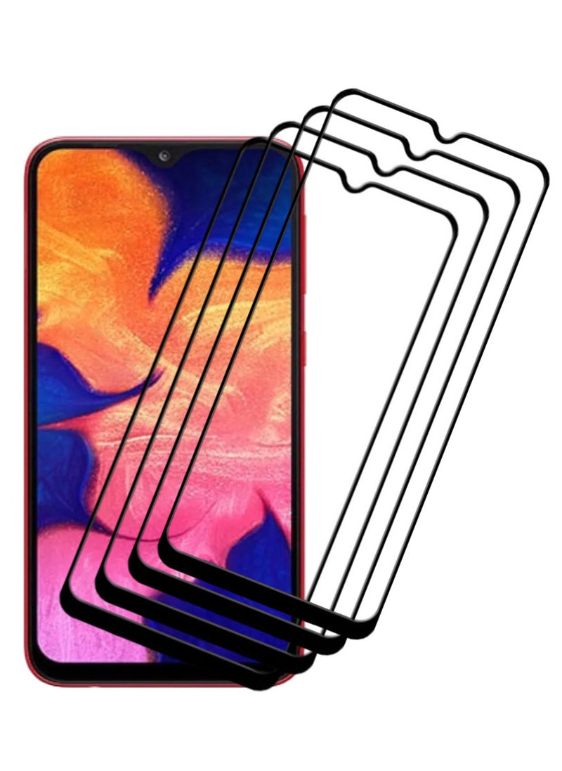 ACLIX 4 Pieces Antistatic ESD Dustproof Premium Quality High Definition Tempered Glass Screen Protector Designed For Samsung Galaxy A10 - Image 1