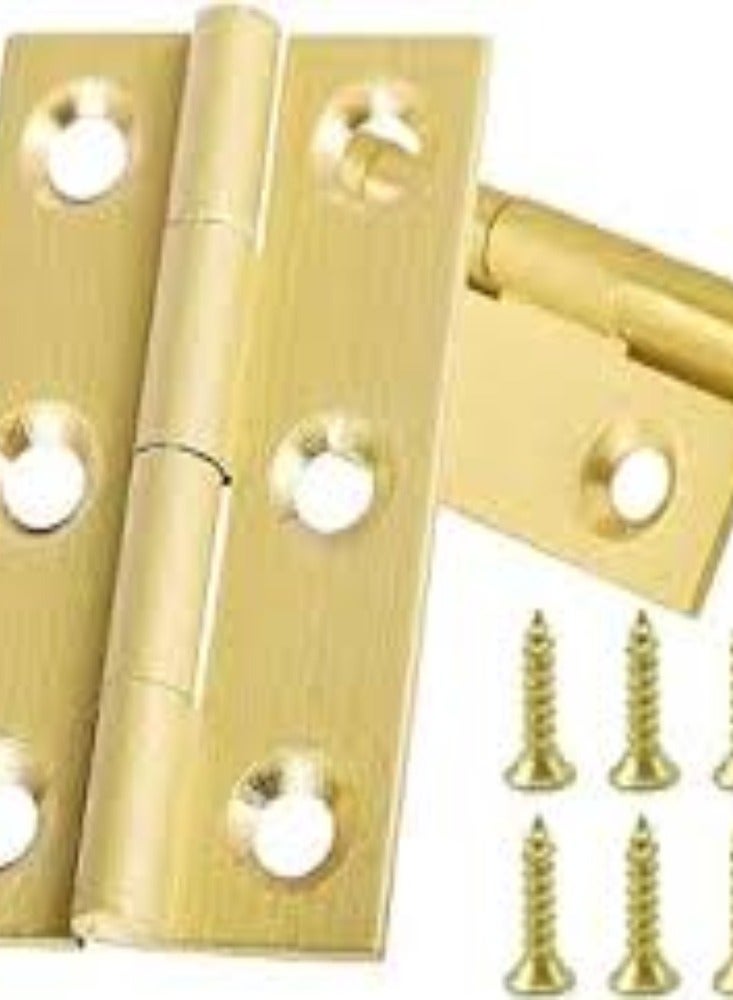 KNP KNP Brass 2mm Thick Hinges Pack of 2pcs 2.5" - Image 1