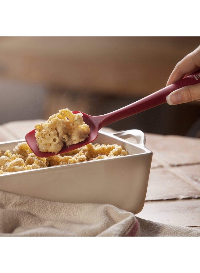 P-Plus International Silicone Non-Stick Heat Resistant Kitchen Utensil| Spatula Spoon Big 27cm |Pack of 2 RED - Image 4