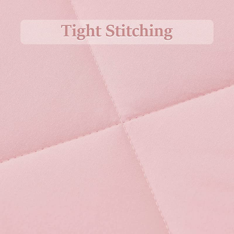 Rajasthan Crafts Lightweight Summer All Weather Reversible Comforter Ultra Soft Quilt Blanket Dohar (60x90 Inches, Pink) - Image 4