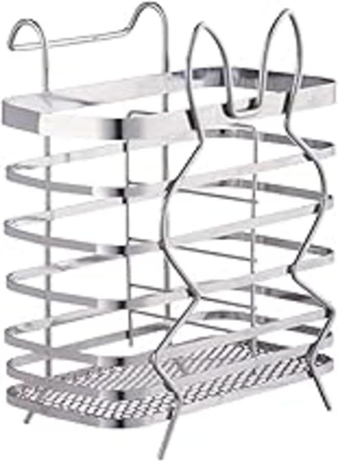 Agfa Stainless Steel Rectangular Spoon Strainer, 16 x 19 cm - Silver