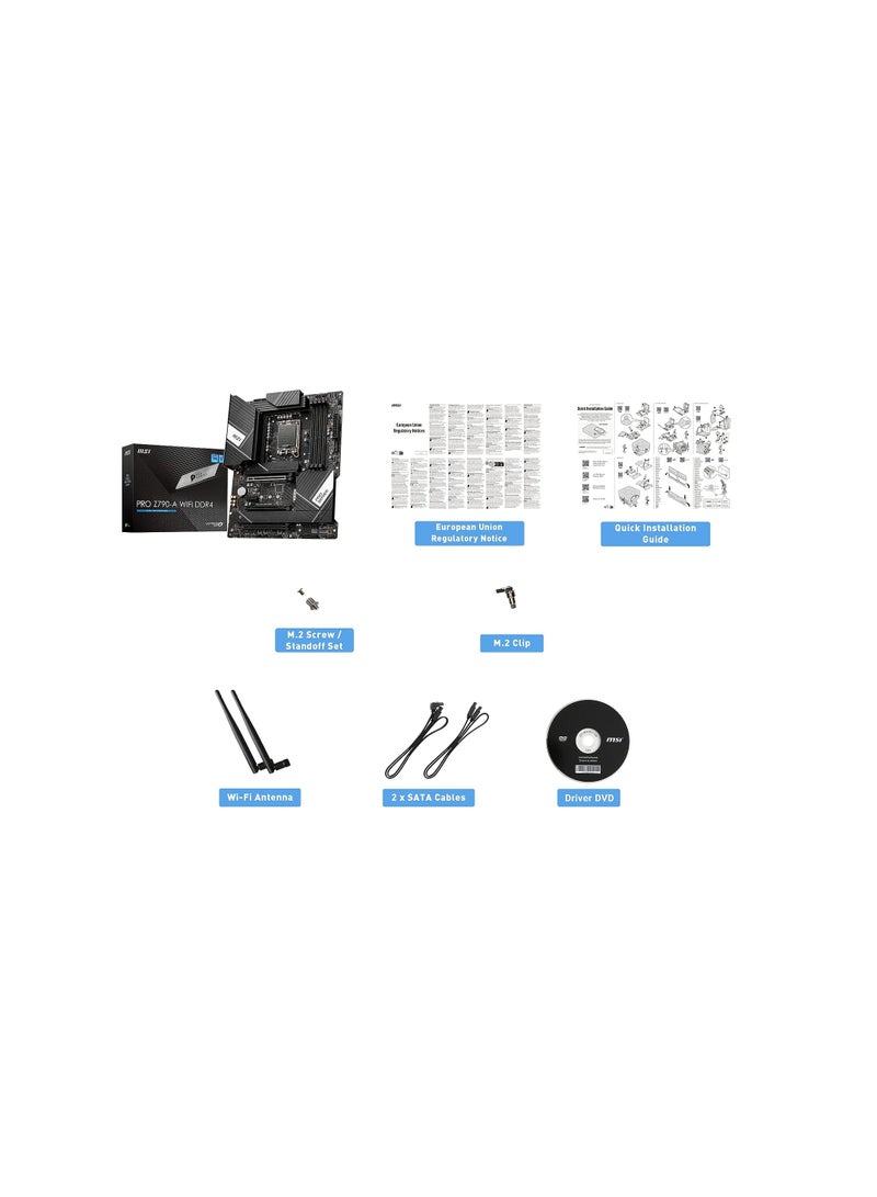 MSI PRO Z790-A WiFi DDR4 ProSeries Motherboard (Supports 12th/13th Gen Intel Processors, LGA 1700, DDR4, PCIe 5.0, M.2, 2.5Gbps LAN, USB 3.2 Gen2, Wi-Fi 6E, ATX) - Image 4