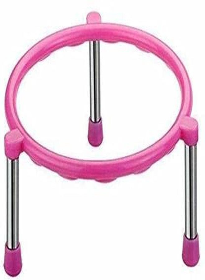 PUNO Pot Stand(12 Piece) Stainless Steel Legs Single Ring Matka Stand - Image 2