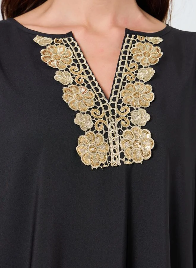 Take Two Women Embellished Patch Maxi Dress