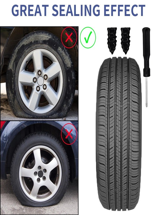 Onfunlee Tire Repair Nails 70PCS, Tire Repair Rubber Screws Nails Kits Tire Screw Plugs Vacuum Tire Self-Service Fast Tool with Screwdriver Box for Car Motorcycle Truck ATV Jeep Tire Puncture Repair (35S+35L) - Image 3