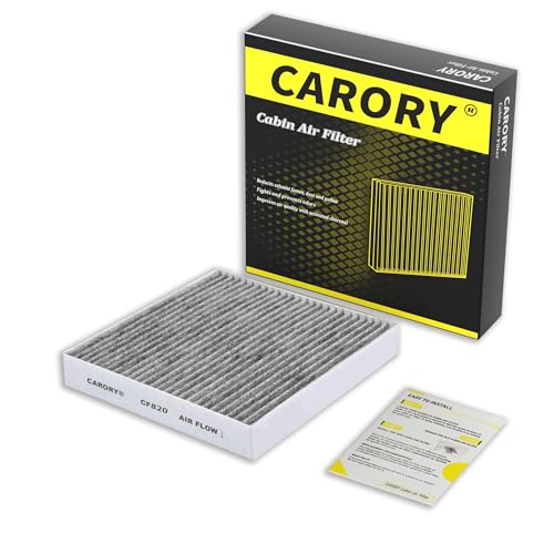 Carory Cabin Air Filter w/Activated Carbon for Hyundai, Kia, Genesis - Tucson, Elantra, Santa Fe, Santa Cruz, Sportage, Sorento, Sonata, Ioniq 5, Ioniq 6, K5, Elantra N, Niro, EV6, EV9, GV60 - Image 1