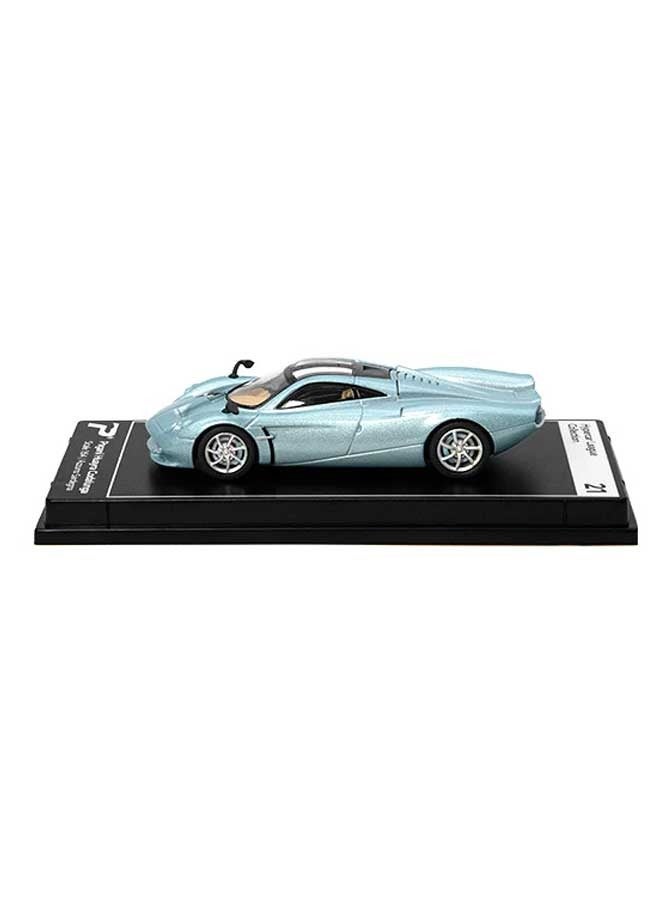 PosterCars - 1:64 Scale Pagani Huayra Codalunga (Azzurro Sardegna) Hypercar League Collection, Diecast Models - Image 2