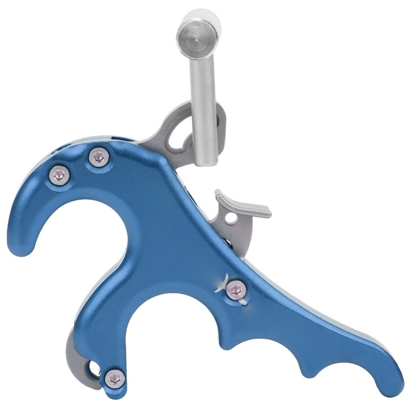 CUPID Metal Release Aids Four Fingers Grip Thumb Caliper Trigger Compound Bow Accessoriesblue - Image 4
