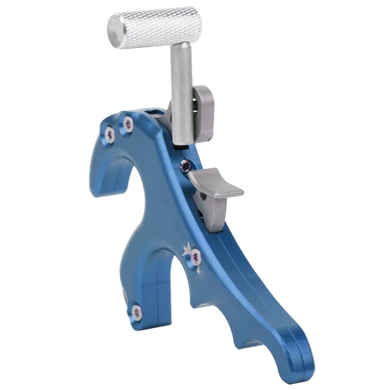 CUPID Metal Release Aids Four Fingers Grip Thumb Caliper Trigger Compound Bow Accessoriesblue - Image 3