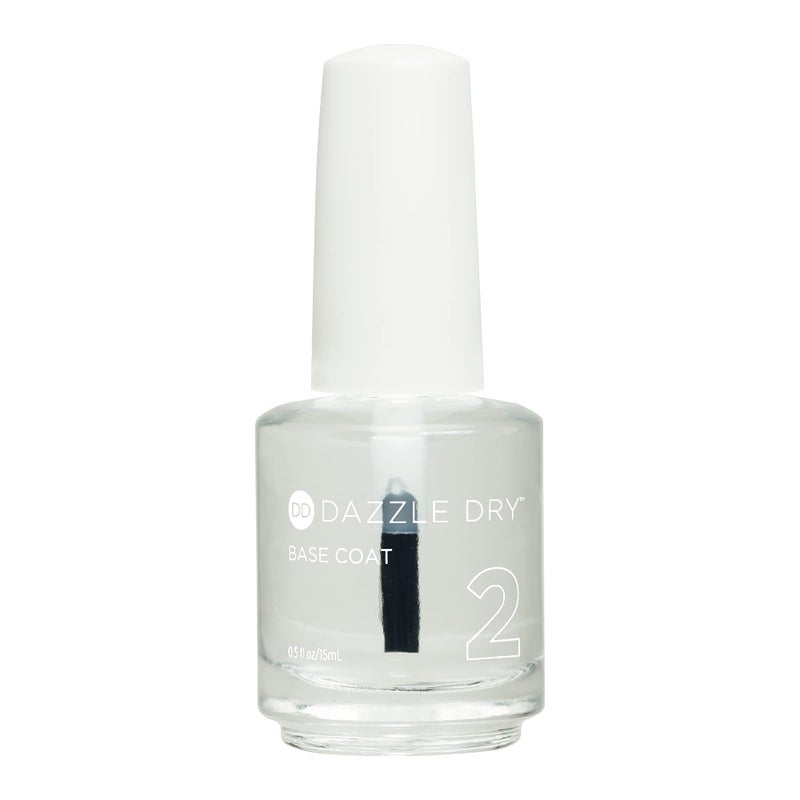 Dazzle Dry Base Coat - Step 2 â€“ A Fast-Drying clear coat - Long-Lasting Nail Polish Base Coat for Non-Toxic Manicures (0.5 fl oz)