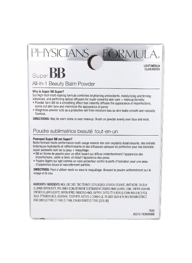 Physician's Formula Physicians Formula, Super BB, All-in-1 Beauty Balm Powder, 7836 Light/Medium, 0.29 oz (8.3 g)  - Image 3