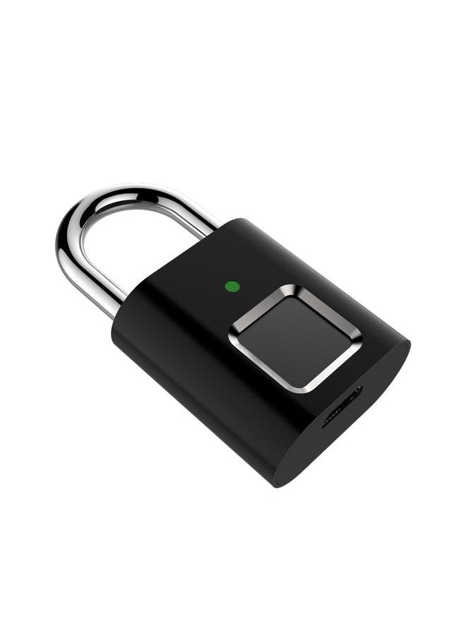 Thoraya Fingerprint Padlock Biometric Padlock Store 10 Fingerprints 3 LED Indicator Light Security Keyless Mini Smart Lock for Locker Gym Door Backpack Suitcase  - Image 4