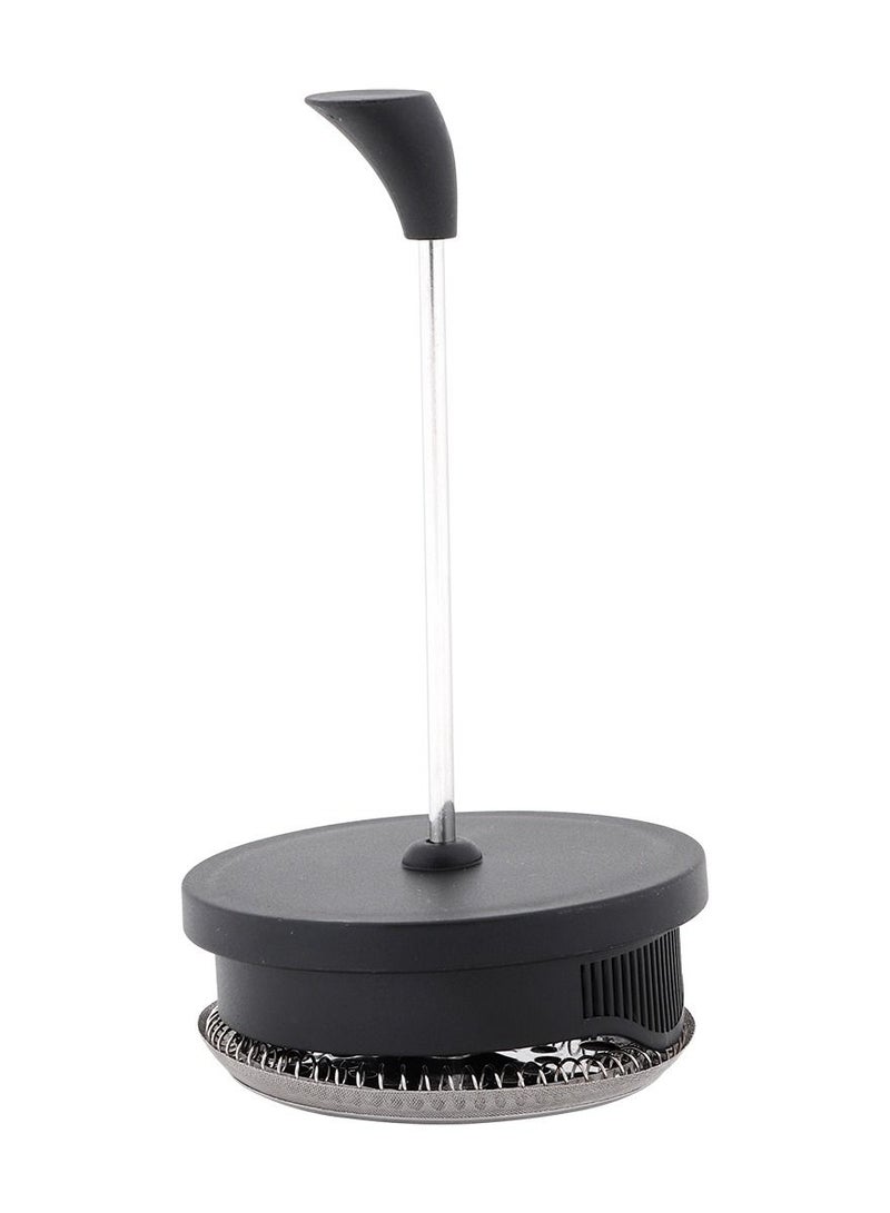 آني مورننغ صانعة القهوة الفرنسية 600 مل / 20 أونصة، من زجاج البوروسيليكات، لتحضير القهوة الساخنة والباردة، مع فلتر من الستانلس ستيل، متينة ومقاومة للحرارة، اللون أسود - FF002 - Image 5